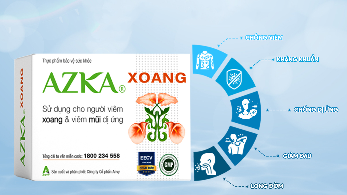 Thành phần và cơ chế tác dụng của Azka Xoang