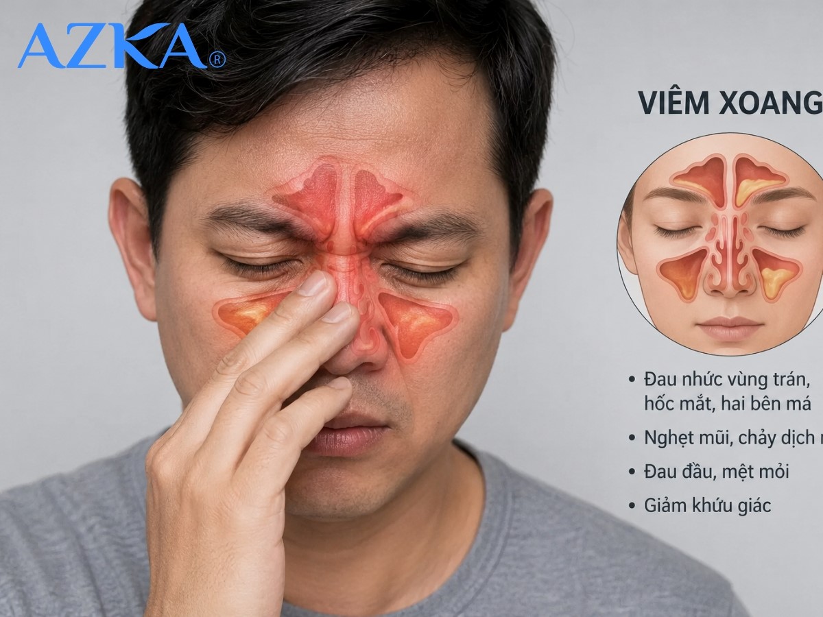 Nghẹt mũi là triệu chứng thường gặp khi mắc viêm xoang