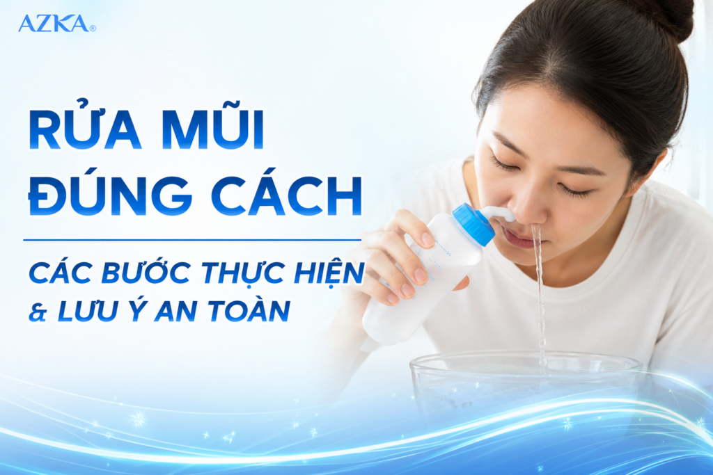 Rửa mũi đúng cách: Các bước thực hiện và lưu ý an toàn
