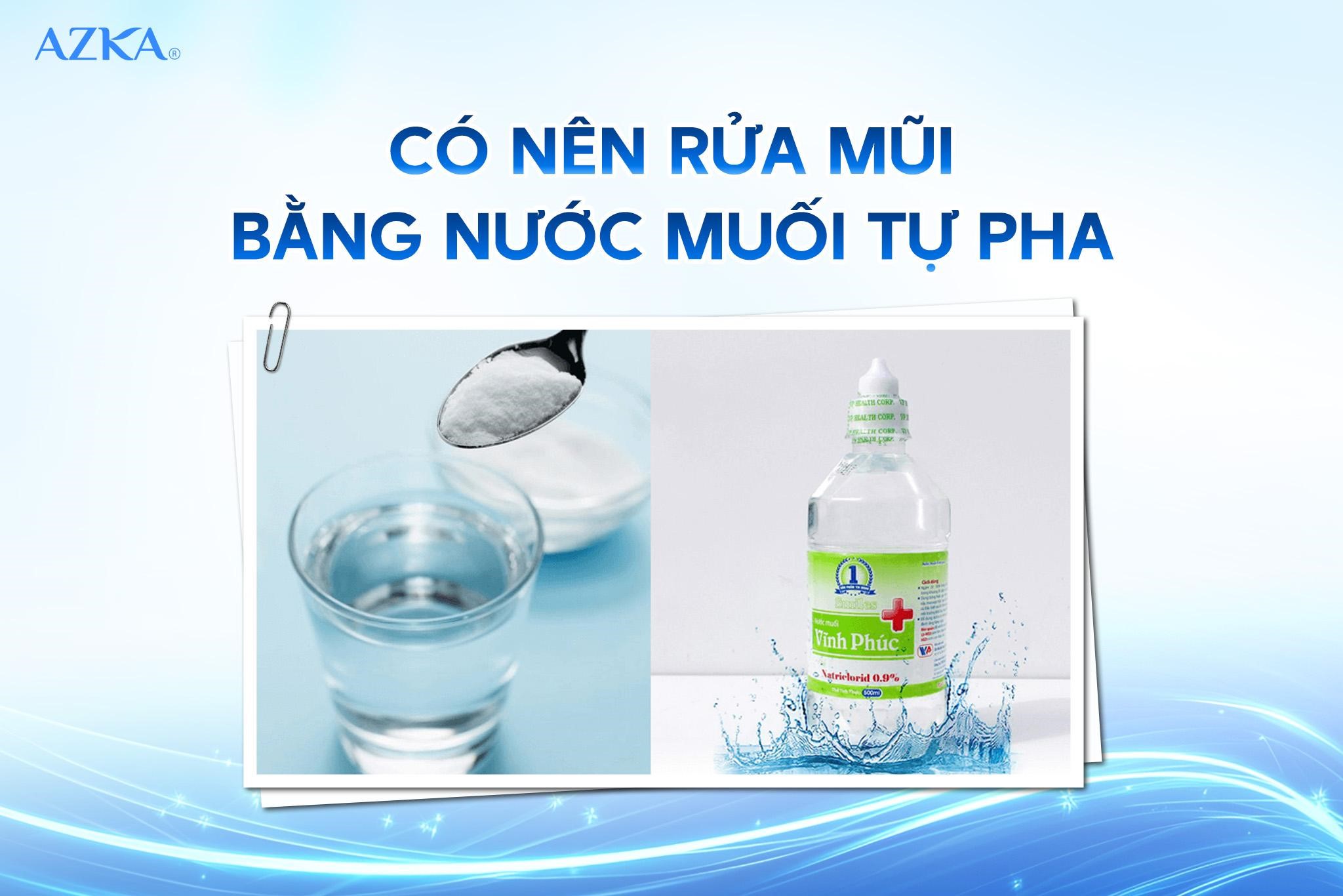 Có nên vệ sinh mũi bằng nước muối tự pha?