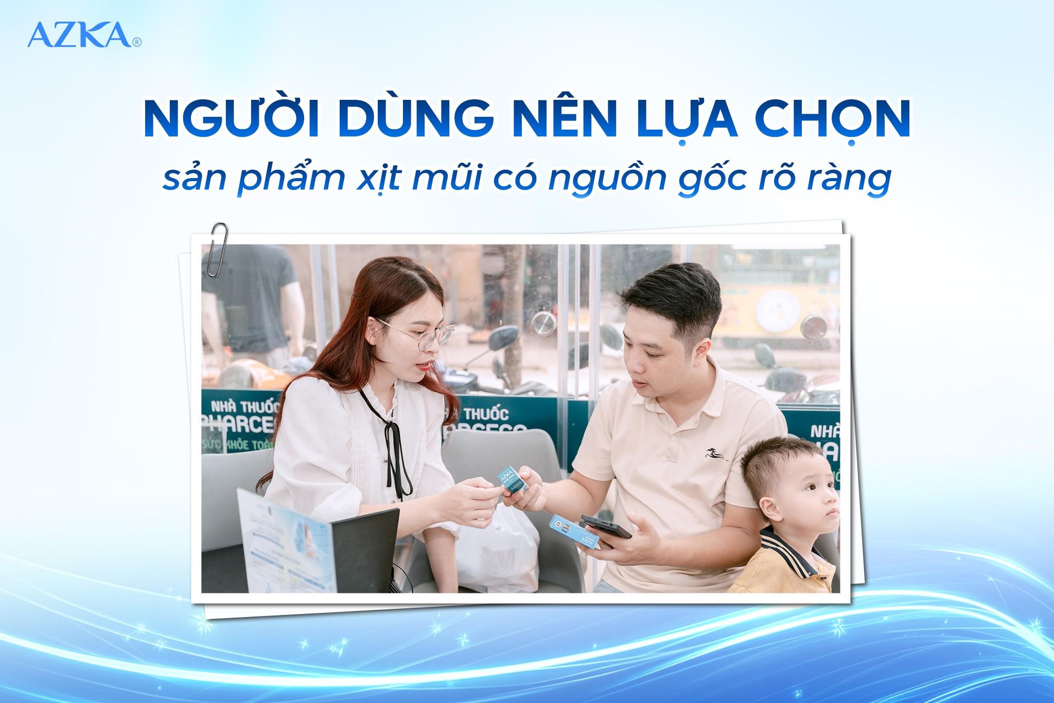 Người dùng nên lựa chọn sản phẩm xịt mũi có nguồn gốc rõ ràng và thành phần phù hợp.