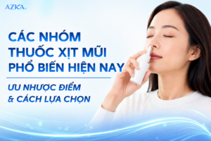 Các nhóm thuốc xịt mũi phổ biến hiện nay