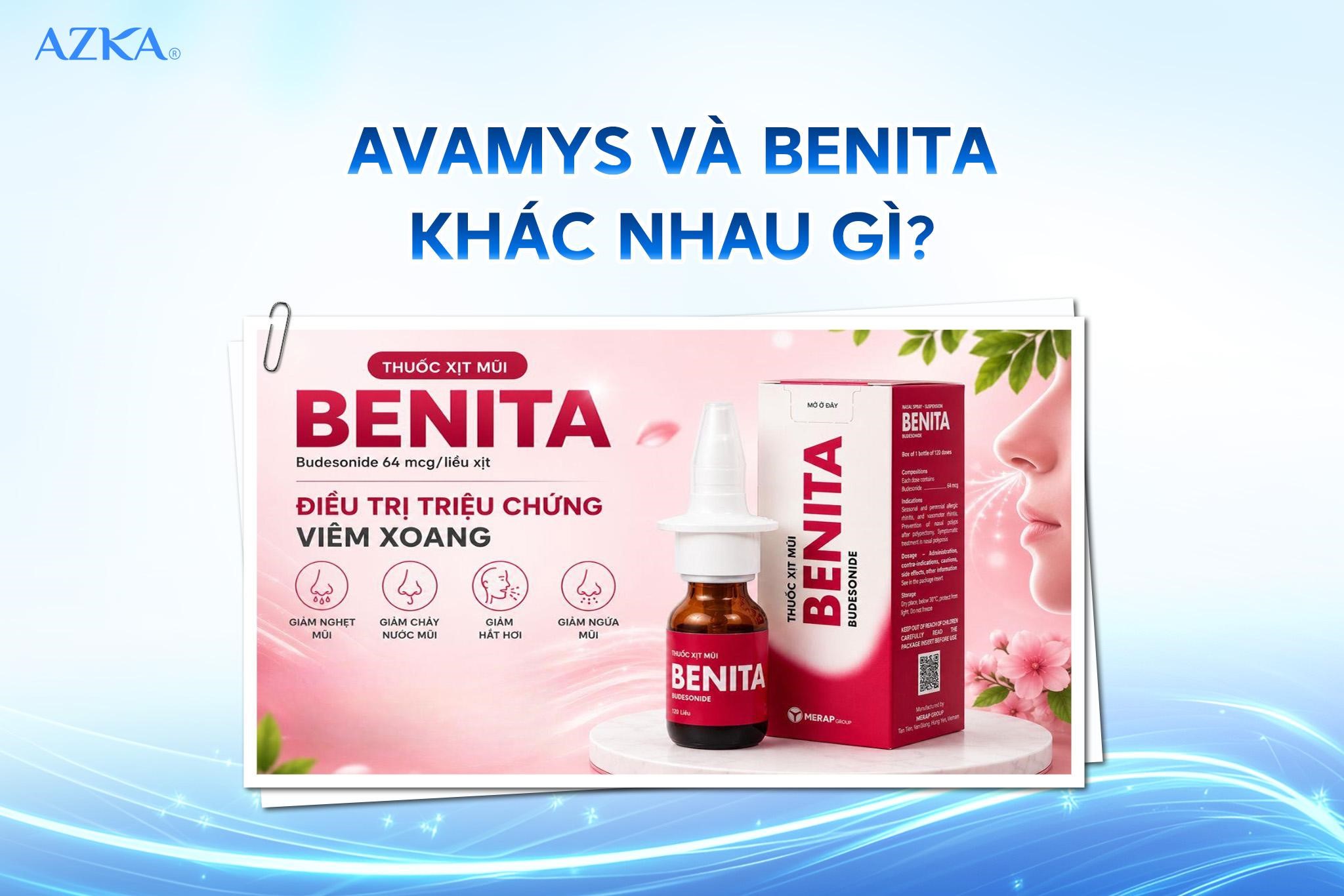 Avamys và Benita khác nhau gì?