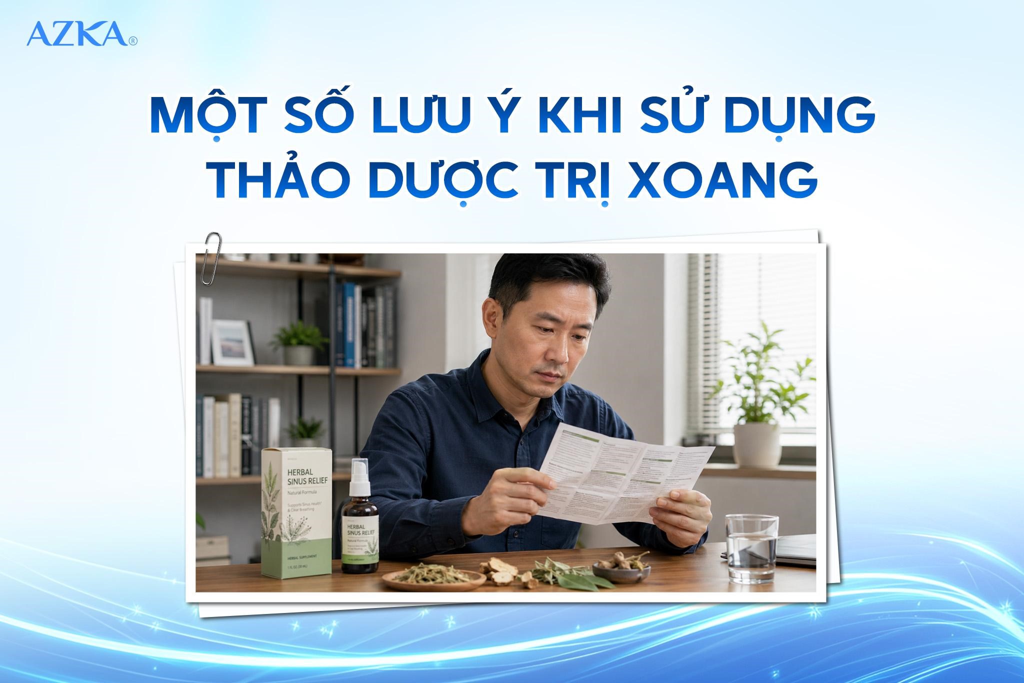Một số lưu ý khi sử dụng thảo dược hỗ trợ mũi xoang