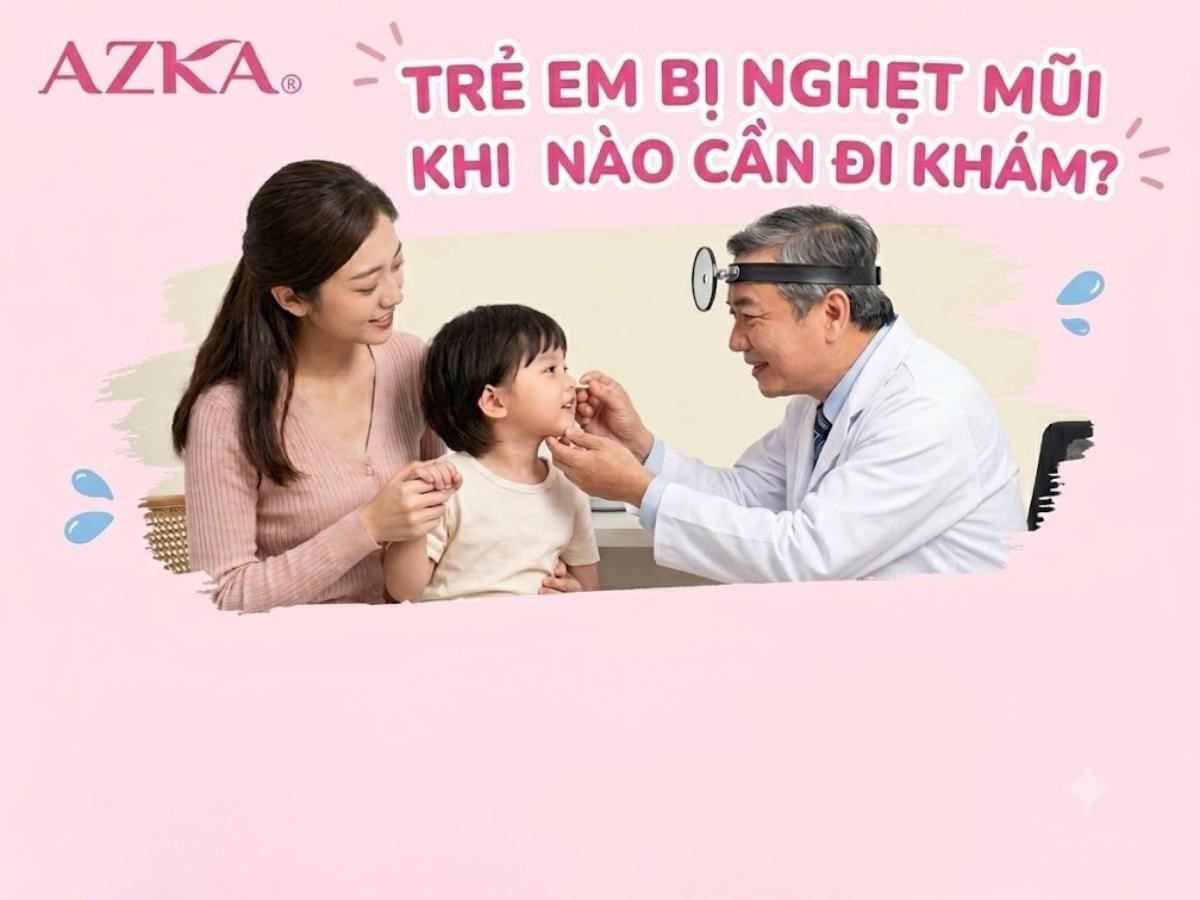 Trẻ bị nghẹt mũi khi nào cần đi khám?