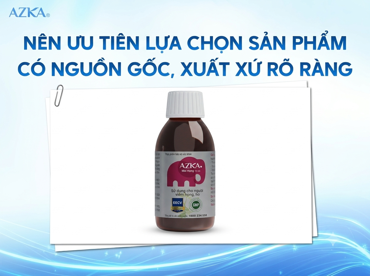 Nên ưu tiên lựa chọn sản phẩm có nguồn gốc, xuất xứ rõ ràng